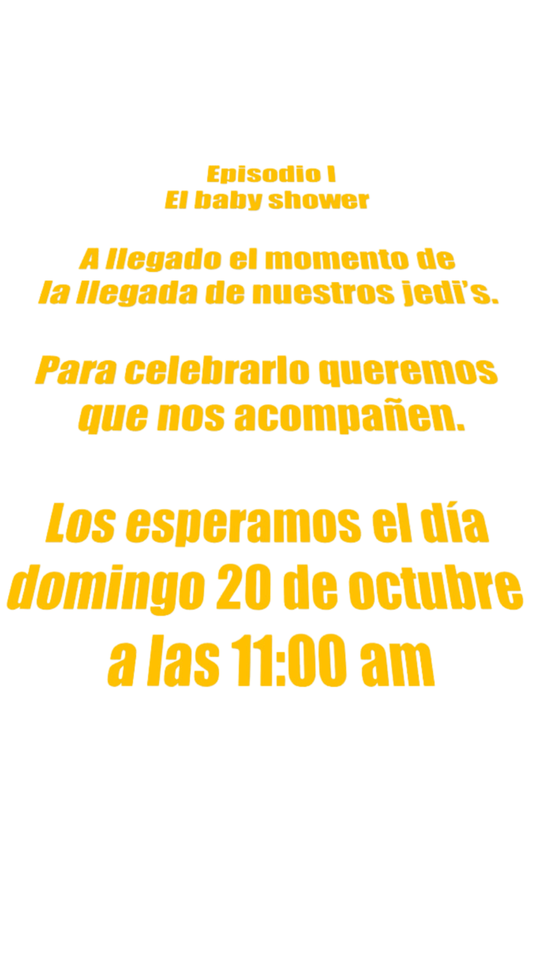Invitación teamatica starwars, baby shower, invitacion digital para editar. invitación digital para revelacion de genero
