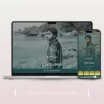 Invitación virtual para enviar por whatsapp, editar, gratis monograma modelo para chico